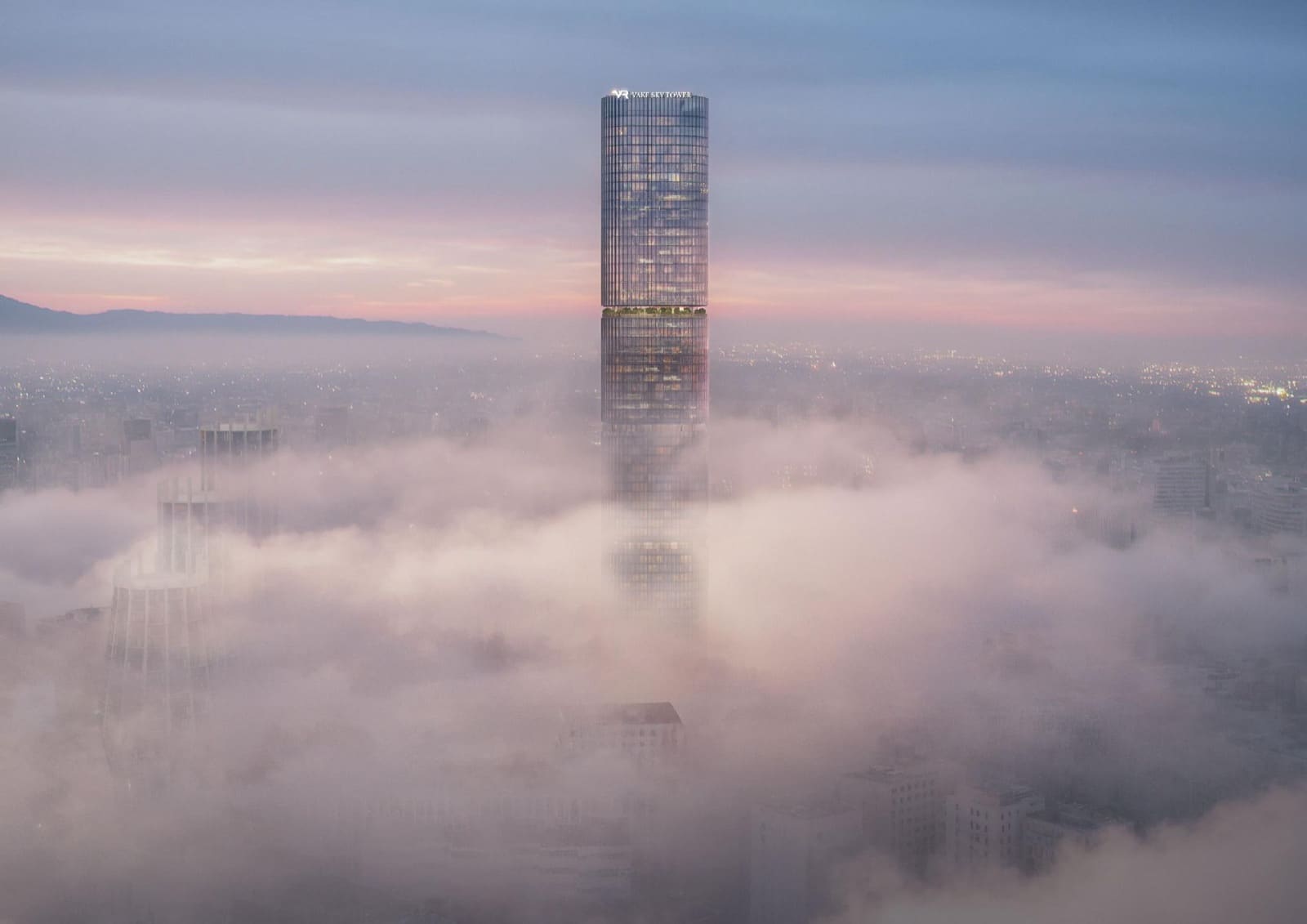 Башня VR Vake Sky Tower — двойной вентилируемый фасад